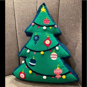 NWT Christmas Tree Throw Pillow